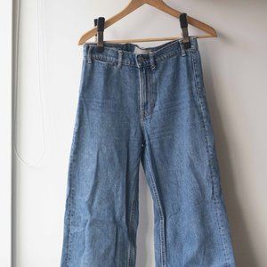 Limited Edition Wide-leg Cropped Sailor Jean